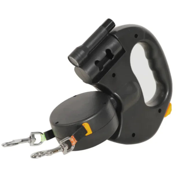 Automatic Double Dog Leash - Retractable Dual Lead for Two Dogs (3M)