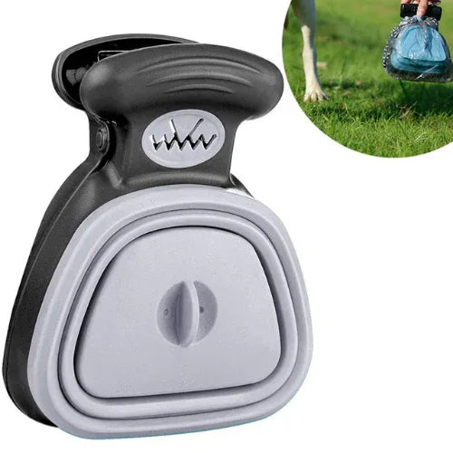 Foldable Dog Poop Bag Dispenser with Scoop - Portable Travel Waste Picker - TheHoomy