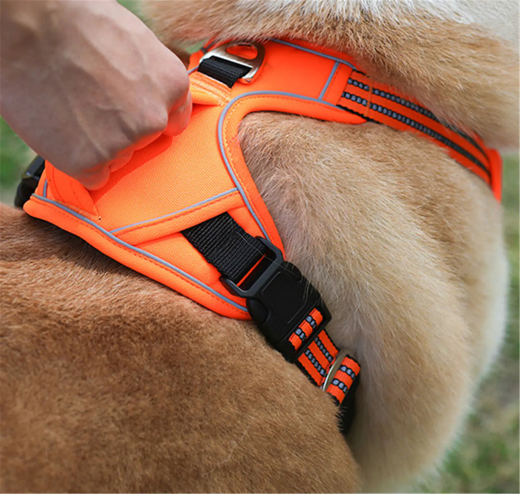 Waterproof Dog Harness with Handle - Reflective Oxford Cloth Vest Harness
