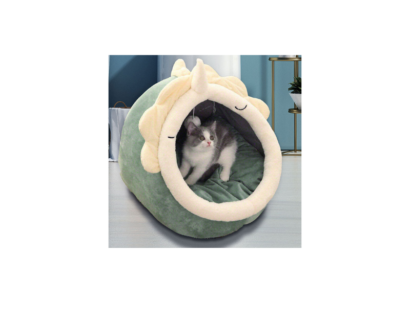 Winter Enclosed Pet Bed - Warm Cushion Cave for Small Dogs & Cats (S-L)
