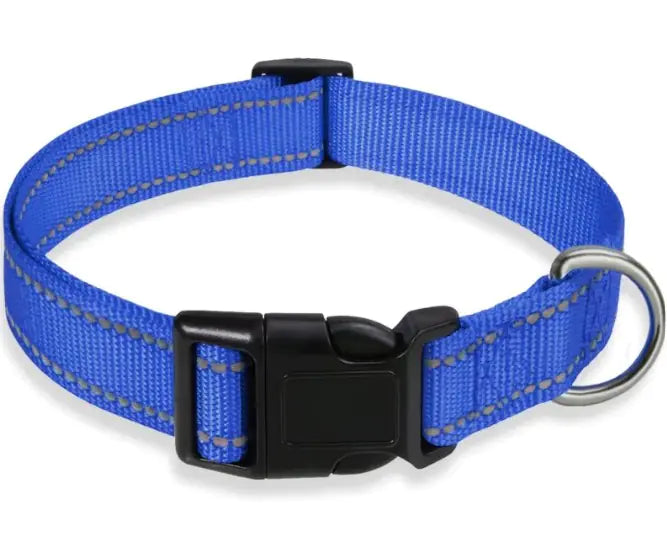 Adjustable Chest Strap Dog Harness - Reflective Nylon Collar (S-XL)