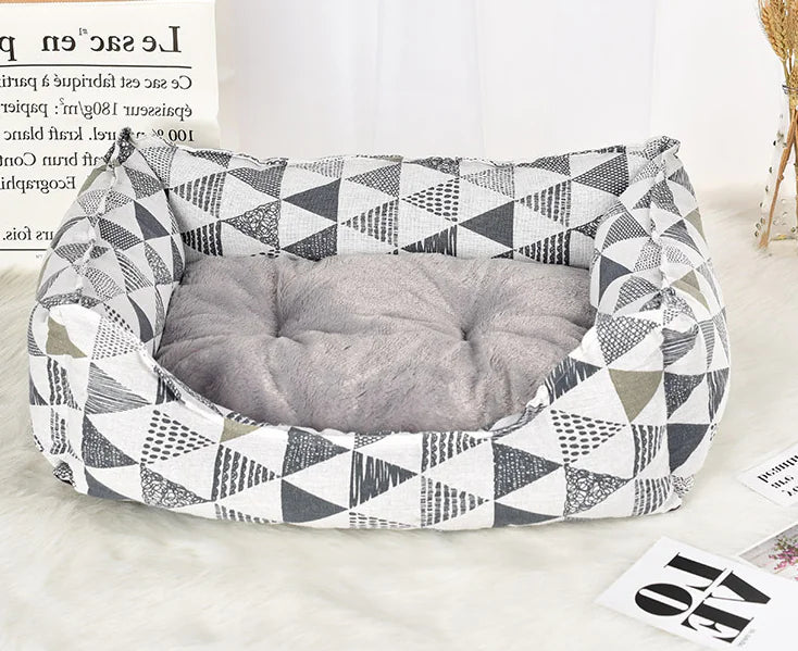 Warm Pet Bed for Dogs & Cats - Autumn/Winter Arctic Velvet Nest (S-L)