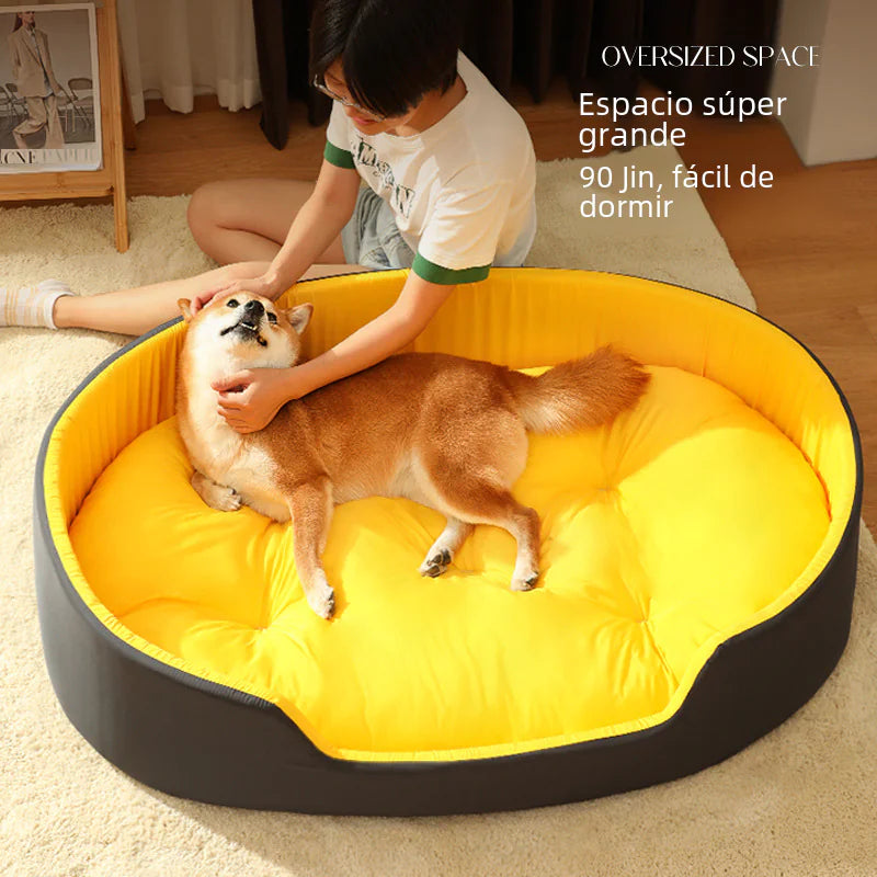 Universal Pet Bed with Removable Washable Cover - For Dogs & Cats (S-2XL)