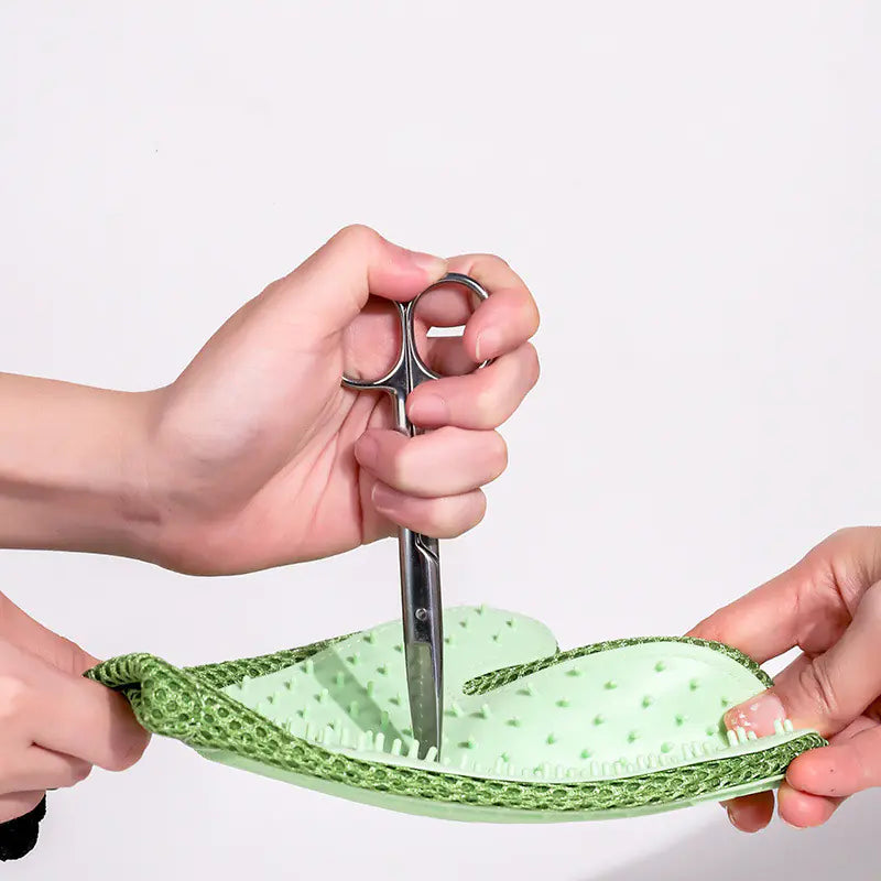 Silicone Pet Grooming Gloves - Massage & Hair Removal Brush for Dogs & Cats