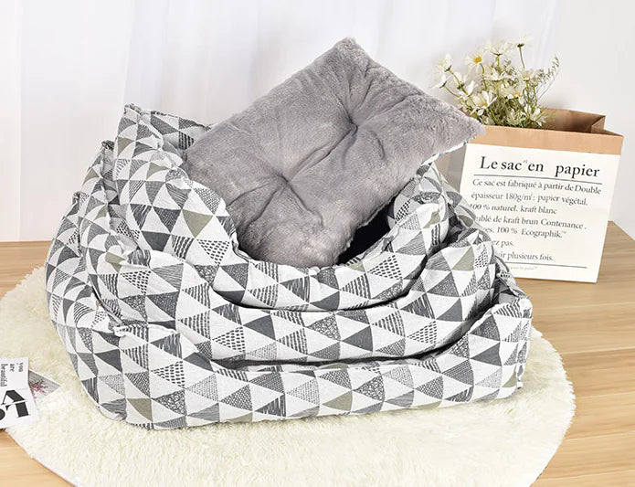 Warm Pet Bed for Dogs & Cats - Autumn/Winter Arctic Velvet Nest (S-L)