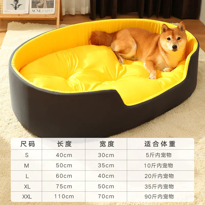 Universal Pet Bed with Removable Washable Cover - For Dogs & Cats (S-2XL)