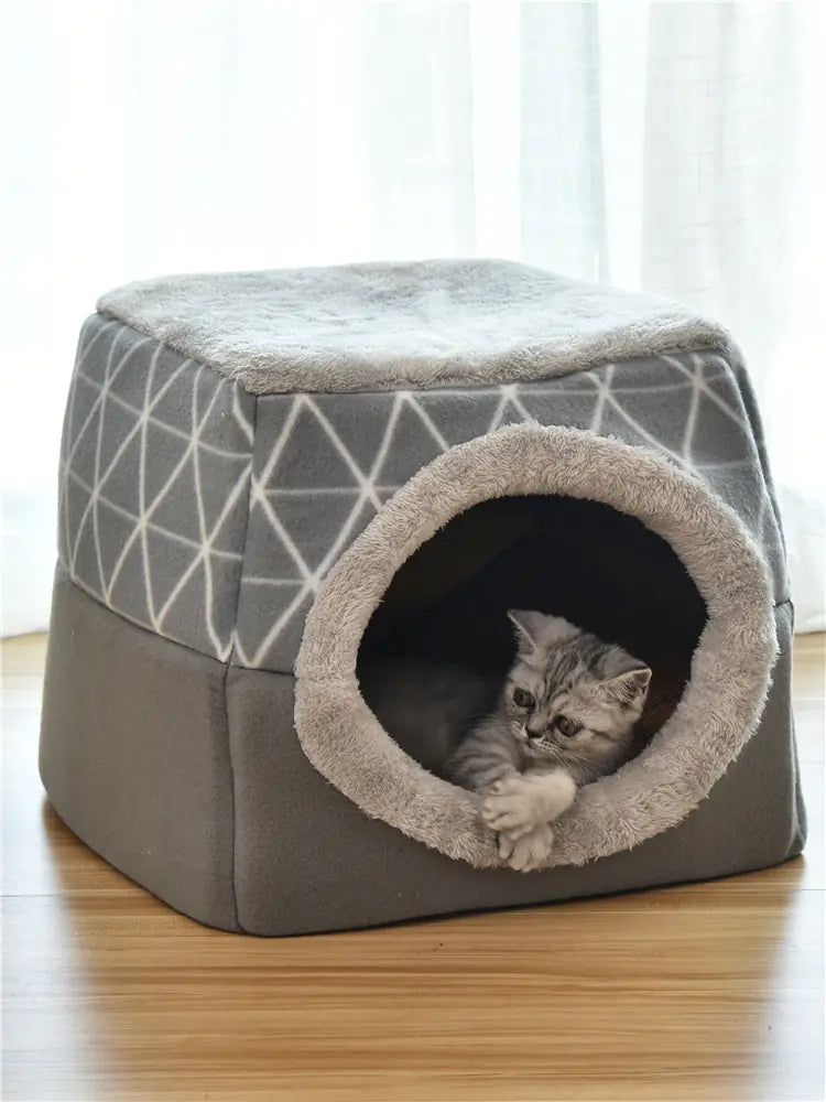 Space Capsule Pet Bed - Dual Use Villa for Dogs & Cats (L-XL)