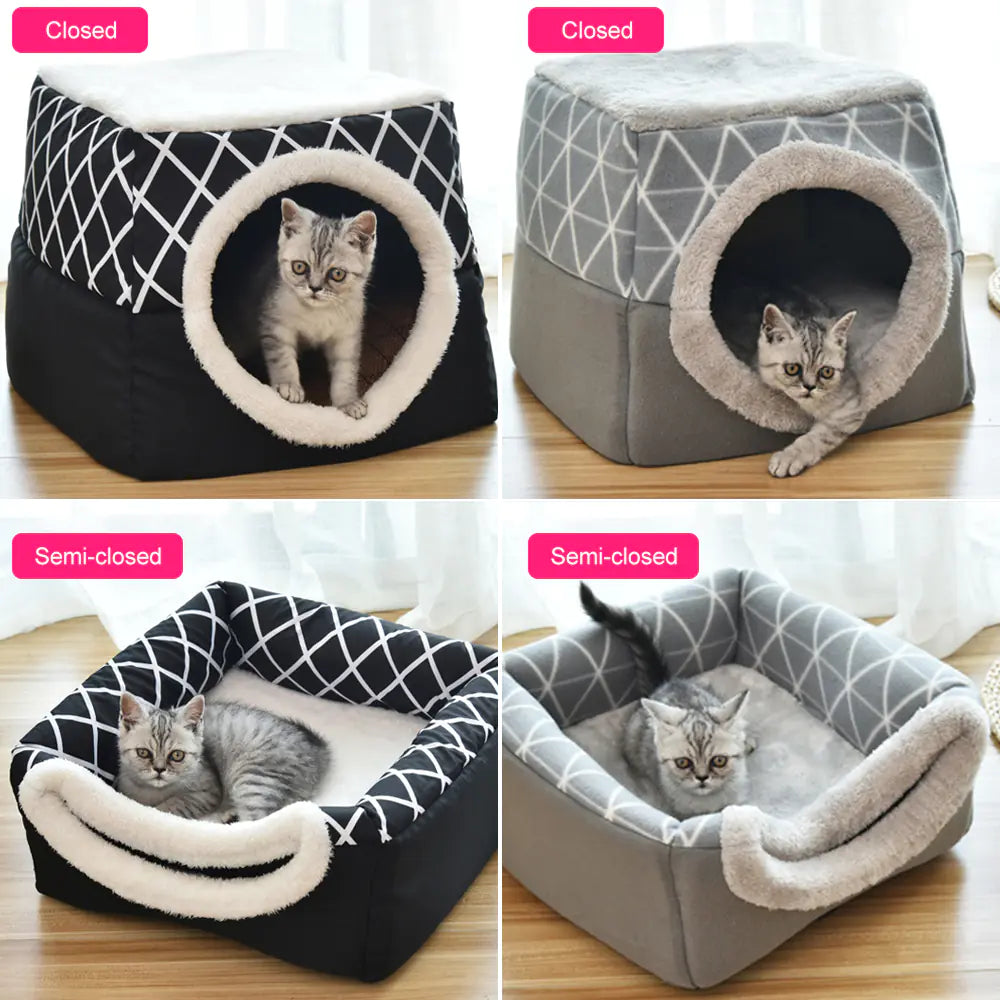 Space Capsule Pet Bed - Dual Use Villa for Dogs & Cats (L-XL)