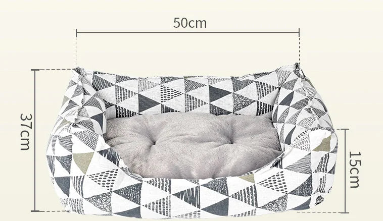 Warm Pet Bed for Dogs & Cats - Autumn/Winter Arctic Velvet Nest (S-L)