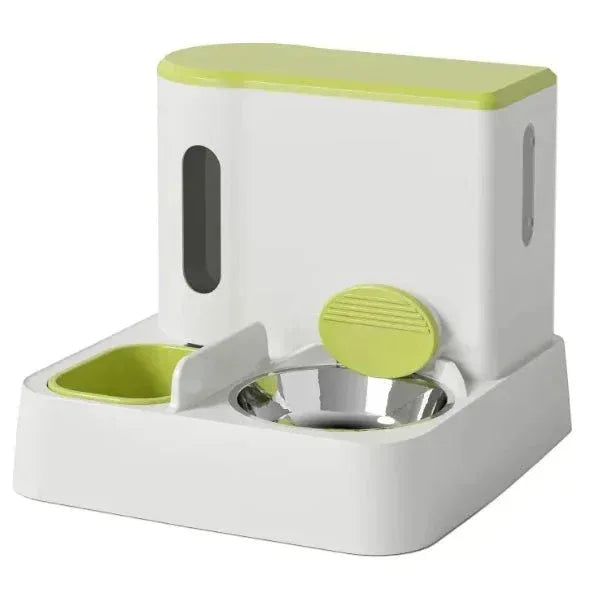 Automatic Cat Feeder & Water Dispenser - Dual Bowl Design with Gravity Feed - TheHoomy