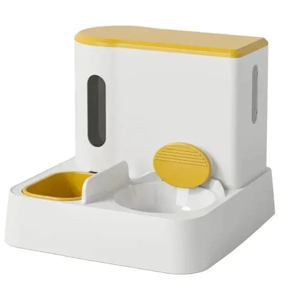 Automatic Cat Feeder & Water Dispenser - Dual Bowl Design with Gravity Feed - TheHoomy