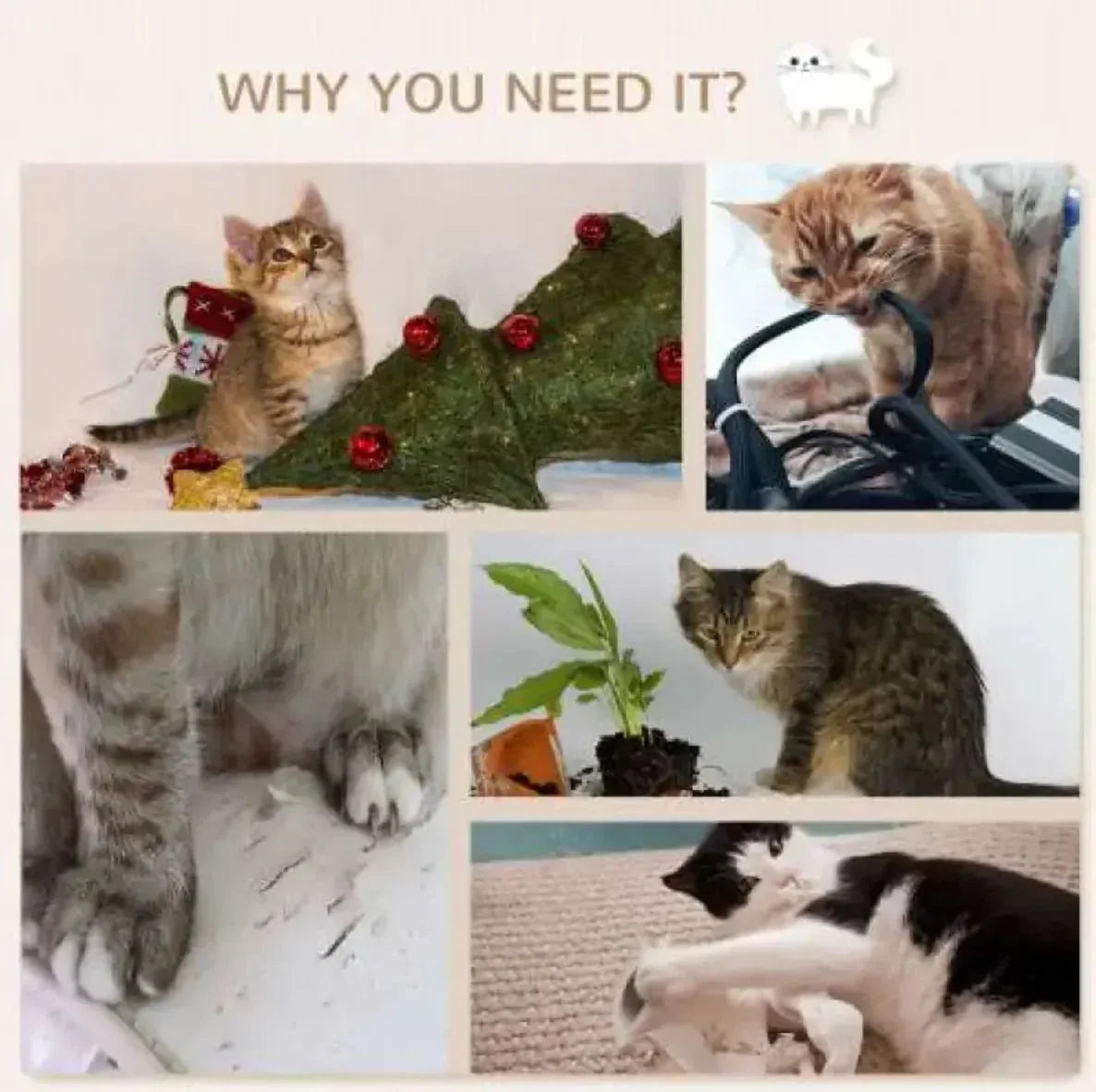 Cat Wall Shelves Set - 4-Piece Furniture with Hammock, Platforms & Scratching Post - TheHoomy