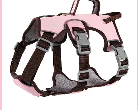 Reflective Dog Safety Vest - High Visibility Harness with Chest Strap