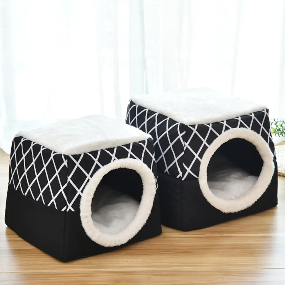 Space Capsule Pet Bed - Dual Use Villa for Dogs & Cats (L-XL)