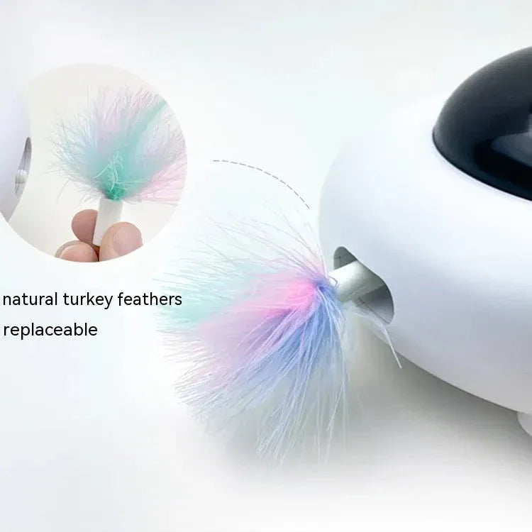 Intelligent Electric Cat Toy - UFO Automatic Interactive Teaser with Motion Sensor - TheHoomy