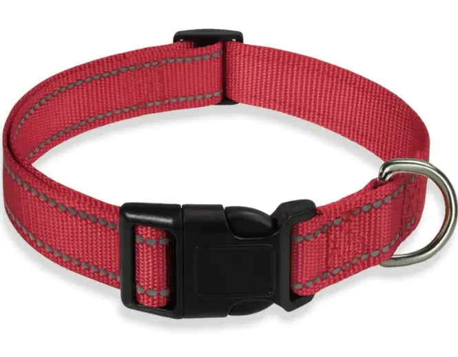 Adjustable Chest Strap Dog Harness - Reflective Nylon Collar (S-XL)