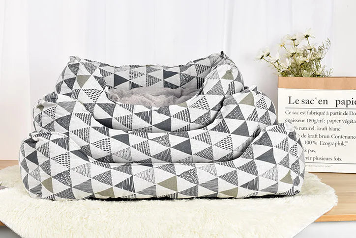 Warm Pet Bed for Dogs & Cats - Autumn/Winter Arctic Velvet Nest (S-L)