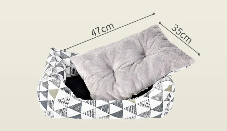 Warm Pet Bed for Dogs & Cats - Autumn/Winter Arctic Velvet Nest (S-L)