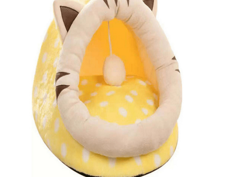 Winter Enclosed Pet Bed - Warm Cushion Cave for Small Dogs & Cats (S - L) - TheHoomy