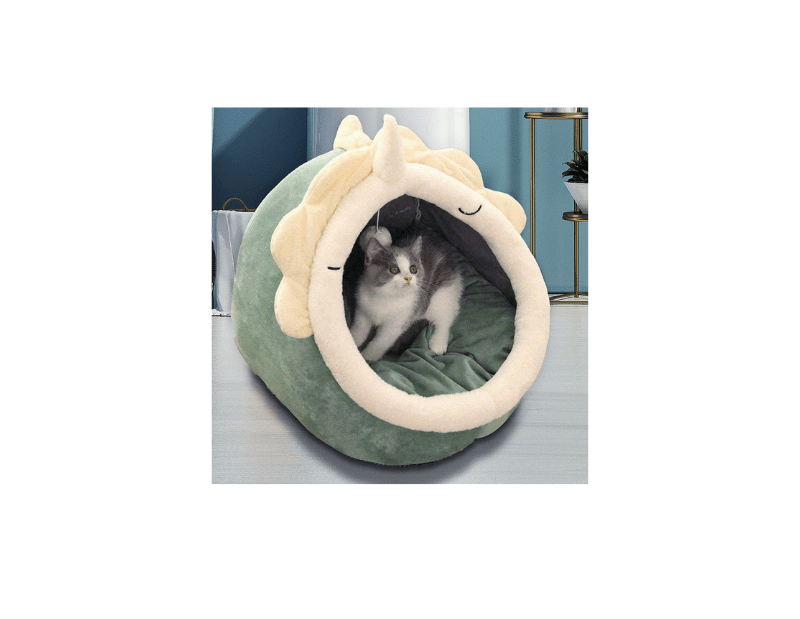 Winter Enclosed Pet Bed - Warm Cushion Cave for Small Dogs & Cats (S - L) - TheHoomy