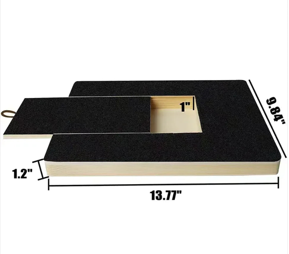Wooden Dog Nail File Board - Natural Scratch Pad with Sandpaper - TheHoomy