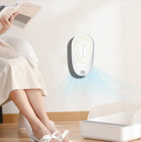 Pet Odor Eliminator for Litter Boxes - USB Powered Deodorizer & Sterilizer